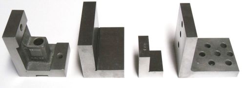 4 Precision Angle Plates Machinist, Toolmaker Ground Hardened Steel!