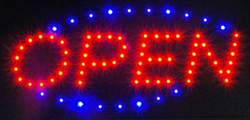 LED open sign Display neon Boards   - Red and Blue