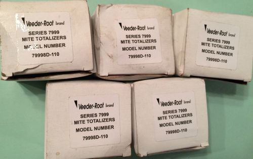 LOT OF 5  Veeder-Root 79998D-110 MITE Totalizer NEW