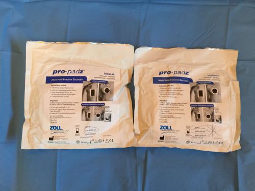 Zoll 8900-2303-01 pro padz adult multi-function electrodes (qty-lot of 2) for sale
