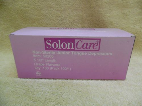 Case of 1000 Grape Flavored Non-Sterile 5-1/2&#034; Junior Tongue Depressors 58200