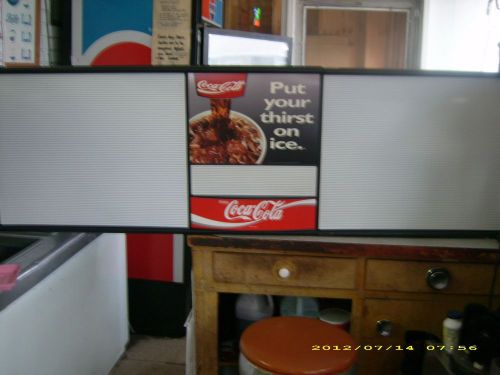 L@@K 6ft Coca-Cola Menu Board Sign w/6 sets of original letters &amp; numbers sets!!