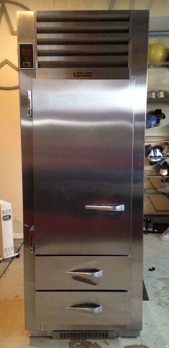 Traulsen 30&#034; reach-in stainless steel refrigerator with 3/4 door and 2 drawers for sale