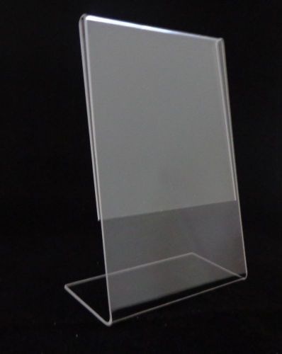 NEW Dazzling Displays 6-pack Acrylic 4 x 6 Slanted Sign Holders