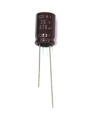 200pc Electrolytic Capacitor KY 470uF 25V -55~+105°C 7000hr Nippon Chemi-Con
