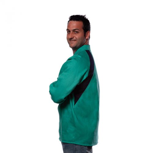 Tillman 2x-large 6360 green cotton with inudra stretch fr welding jacket for sale