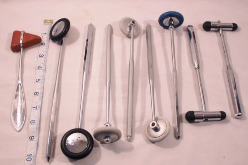 Collection of 9 Reflex Hammers