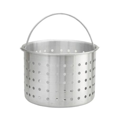 Winco Stock Pot 80 qt with Steamer Basket and Cover Aluminum Cookware Set