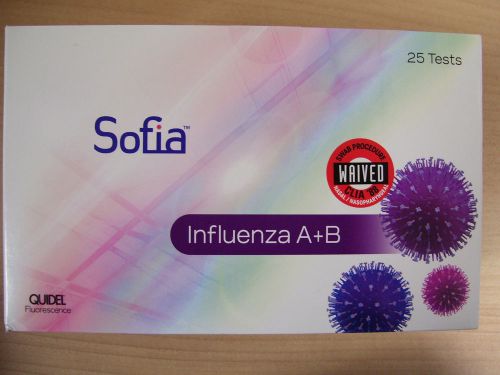 ! Quidel Sofia Influenza A+B Box of 25  Ref 20218 NIB