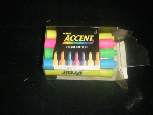 10 Major Accent Highlighters -Assorted COLORS