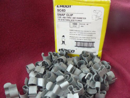 Lot of (90) erico #sc4d caddy snap clip for .468-.562 to 3/16-9/32 flange for sale
