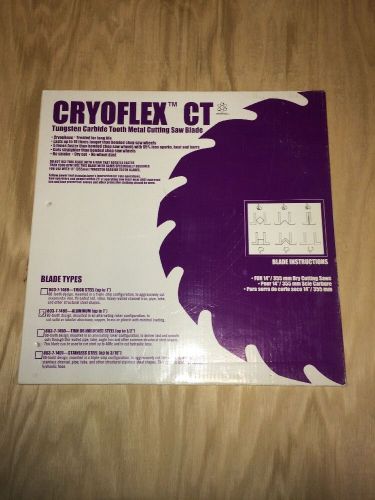New cryotool cryoflex ct tungsten carbide 80 tooth 14&#034; chop saw blade 803-7-1480 for sale