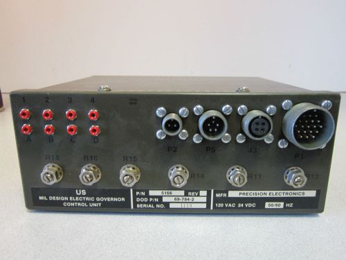 Governor Control Unit 5166/ DOD PN 69-784-2 120VAC/ 24 VDC/ 50-60hz Precision
