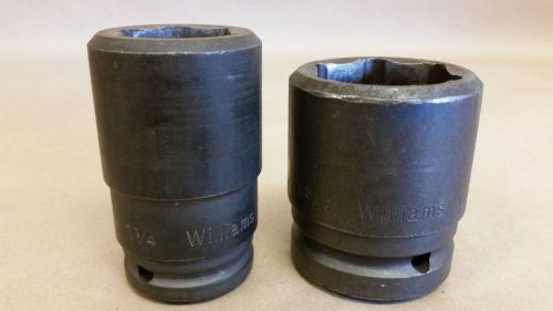 2 pcs. socket set williams 3/4 inch drive 1-1/4 inch and 1-5/8 inch 16-640/7-652 for sale