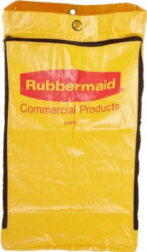 Rubbermaid Commercial Vinyl Yellow Replacement Bag Cleaning Janitor Cart 6183