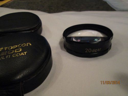Topcon 20d multi coat 20 dptr. lens in case no. 25232