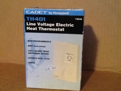 New cadet line voltage electric heat thermostat (th401) 72838 for sale
