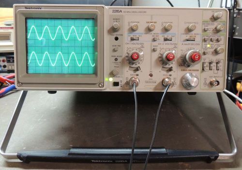 Tektronix 2215A 60MHz Oscilloscope tested,cal&#039;d, inc  probes/manual (CD) NICE!