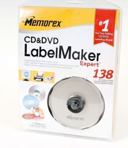 NEW Memorex CD/DVD LabelMaker Expert ~ LABEL MAKER ~ FACTORY SEALED