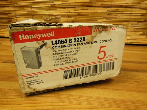 Honeywell L4064 B 2228 Combination Fan and Limit control 5&#034;