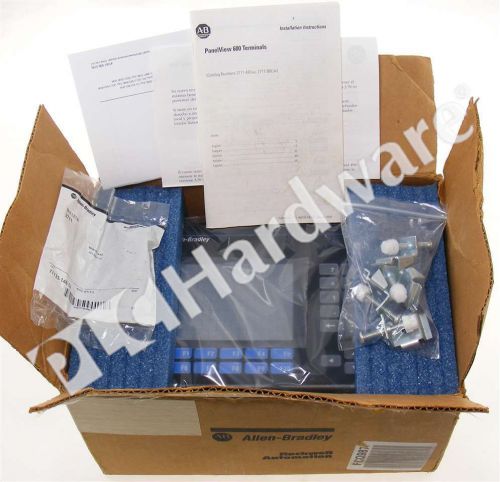 New Allen Bradley 2711-B6C8 /C FRN 4.44 PanelView 600 Color/Touch/Keypad/DH+