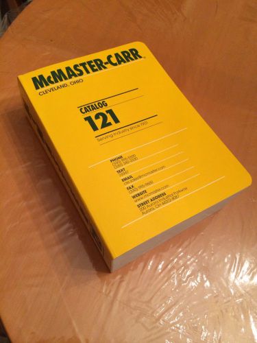 McMaster Carr Catalog 121 New Unused No Reserve