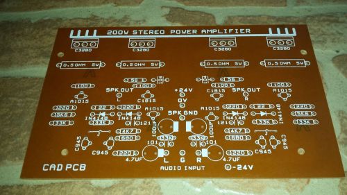 200W Stereo Power Amplifier With C3280 Transistors / DIY Circuit PCB