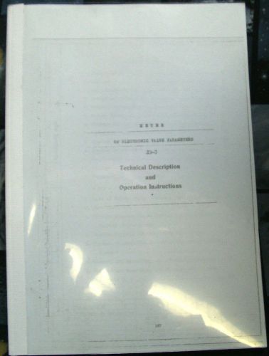 1 pc copy of english user  and service manual for L3-3 tube tester
