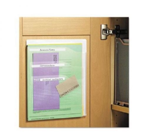 Post it wall pockets file jacket sleeve cabinet door holder self adhesive 2 pk for sale
