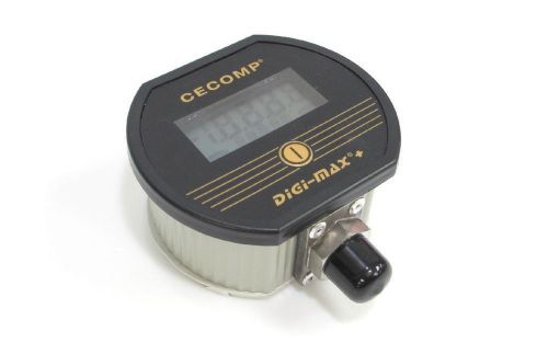 Vacuum pressure gauge digi-max f16b5psig-nc cecomp electronics for sale