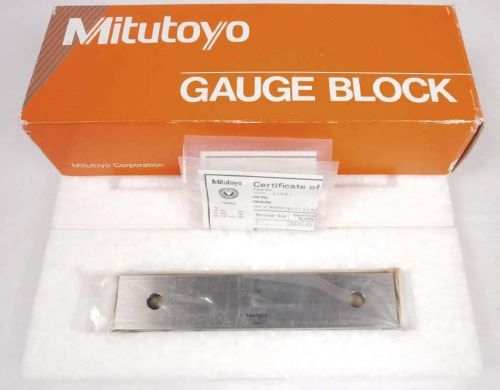 Mitutoyo 950145 7&#034; inch steel gauge block microinch new 611207-24 for sale