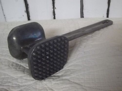 Vintage 9&#034; Aluminum Metal Double Sided Meat Tenderizer Mallet