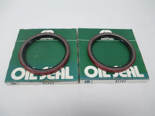 LOT 2 NEW CR INDUSTRIES 41751 4-1/8 IN ID OIL SEAL D307939
