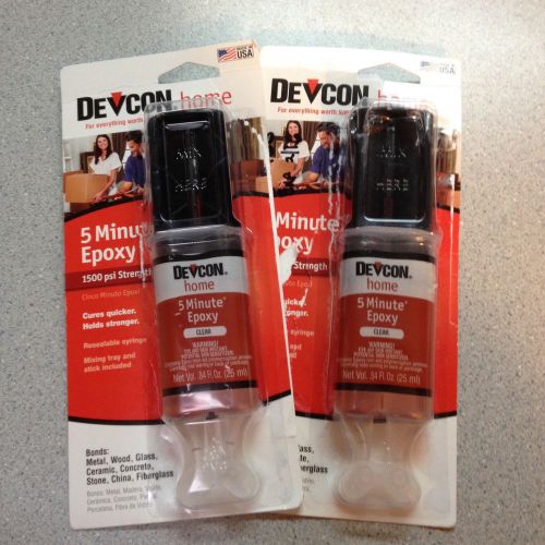 Devcon 5 minute epoxy, nip, 2-pack for sale