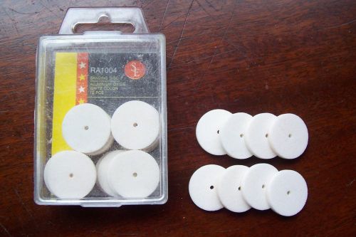 New SE 12 Piece White Aluminum Oxide Sanding Discs with 8 Bonus Discs