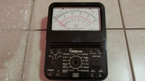 Vintage Simpson 260 Series 4 FACE ONLY - Volt-Ohm-Milliammeter Analog Tester NEW