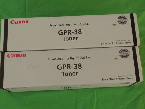 2 Canon GPR38 GPR-38 black toner genuine sealed
