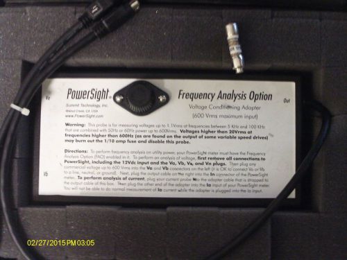 PowerSight Frequency Analysis Option