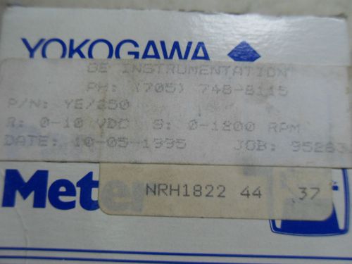 (S1-3)1 NEW YOKOGAWA YE/250 PANEL METER