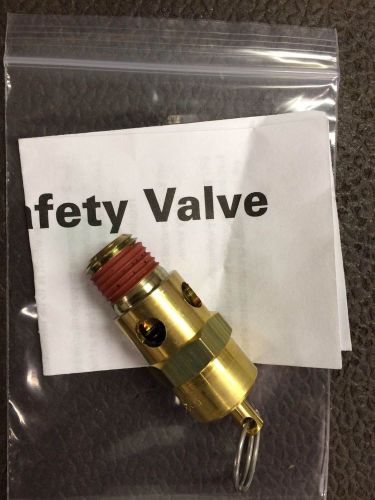 Asme air safety valve, npt size (m) 1/4&#034; set 60 psi for sale