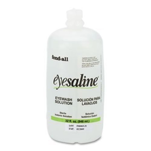 3 Pack Fendall Eye Wash Saline Solution Bottle Refill, 32-oz by FENDALL (Cata...