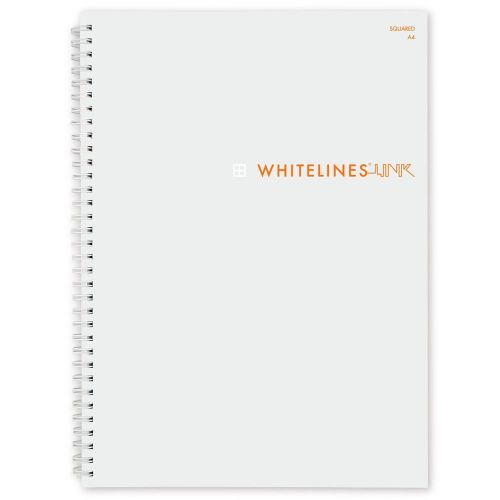 Whitelines Notebook - Link Wire, A4, Squared - WL241