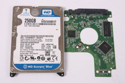 Wd wd2500bevt-00a0rt0 250gb 2,5 sata hard drive / pcb (circuit board) only for d for sale