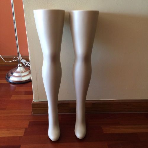 2 Free Standing Mannequin Leg Sock and Hosiery Display Foot