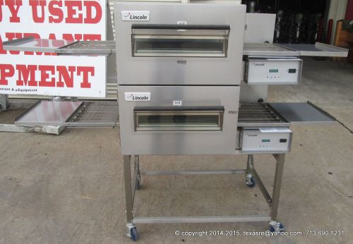 1116 LINCOLN IMPINGER  MFD 2012 DOUBLE STACK  PIZZA OVEN, GAS, USED ONCE