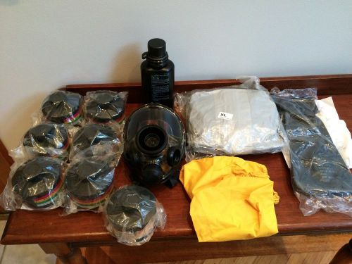 Aramsco civilian  gas mask respirator nbc protection kit lot for sale