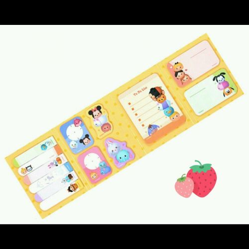 Tsum Tsum Mini Post It Sticky note Folder with Page Flags