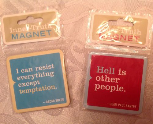 Set Of 2 Humorous Magnets New In Packaging