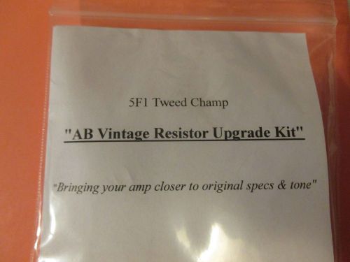 5F1 Tweed Champ Amp, NOS Allen Bradley Vintage Resistor Upgrade Kits