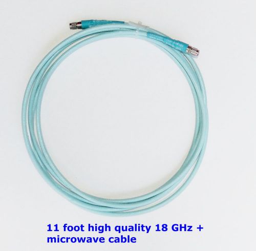 11 foot very low loss microwave cable.  utiflex by micro coax. tested. for sale